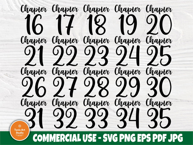 Chapter 16-35 Birthday SVG, 20th, 30th, Shirts Svg SVG TonisArtStudio 
