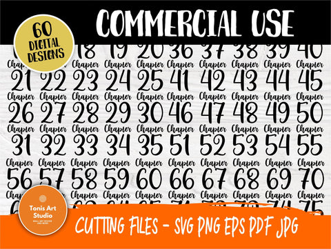 Chapter 16-75 Birthday SVG, 40th, 50th, 60th, 70th SVG TonisArtStudio 