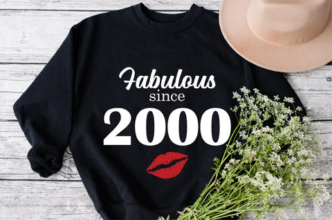 Chapter 23, Fabulous Since 2000, twenty-three, Fabulous Birthday, 23th, Kiss svg, 23 and Fabulous, Birthday, Kiss print, Sexy Birthday SVG Fauz 