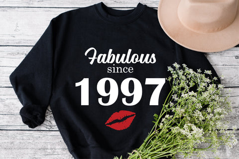 Chapter 26, Fabulous Since 1997, twenty-six, Fabulous Birthday, 26th, Kiss svg, 26 and Fabulous, Birthday, Kiss print, Sexy Birthday SVG Fauz 