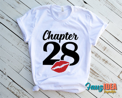 Chapter 28, Fabulous Since 1993, twenty-eight, Fabulous Birthday, 28th, Kiss svg, 28 and Fabulous. Birthday, Kiss print, Sexy Birthday SVG Fauz 