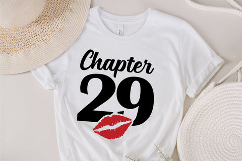 Chapter 29, Fabulous Since 1994, twenty-nine, Fabulous Birthday, 29th, Kiss svg, 29 and Fabulous, Birthday, Kiss print, Sexy Birthday SVG Fauz 