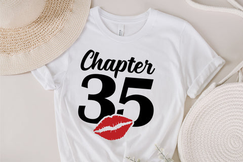 Chapter 35, Fabulous Since 1988, thirty-five, Fabulous Birthday, 35th, Kiss svg, 35 and Fabulous, Birthday, Kiss print, Sexy Birthday SVG Fauz 