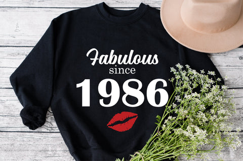 Chapter 37, Fabulous Since 1986, thirty-seven, Fabulous Birthday, 37th, Kiss svg, 37 and Fabulous, Birthday, Kiss print, Sexy Birthday SVG Fauz 