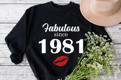 Chapter 42, Fabulous Since 1981, forty-two, Fabulous Birthday, 42th, Kiss svg, 42 and Fabulous, Birthday, Kiss print, Sexy Birthday SVG Fauz 