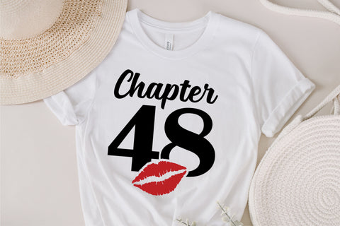 Chapter 48, Fabulous Since 1975, forty-eight, Fabulous Birthday, 48th, Kiss svg, 48 and Fabulous, Birthday, Kiss print, Sexy Birthday SVG Fauz 