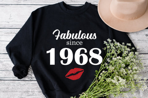 Chapter 55, Fabulous Since 1968, fifty-five, Fabulous Birthday, 55th, Kiss svg, 55 and Fabulous, Birthday, Kiss print, Sexy Birthday SVG Fauz 