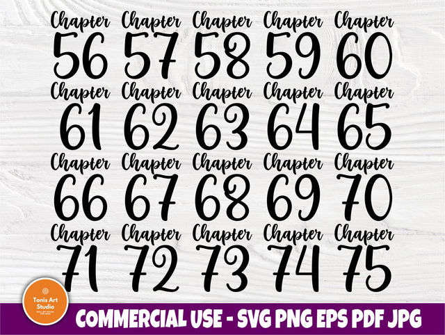 Chapter 56-75 Birthday SVG, 60th, 70th, Shirts Svg SVG TonisArtStudio 