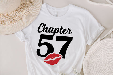 Chapter 57, Fabulous Since 1966, fifty-seven, Fabulous Birthday, 57th, Kiss svg, 57 and Fabulous, Birthday, Kiss print, Sexy Birthday SVG Fauz 