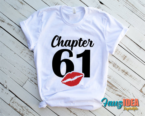 Chapter 61, Fabulous Since 1960, sixty-one, 61 th, Fabulous Birthday, Kiss svg, Kiss print, Sexy Birthday Svg file. SVG Fauz 