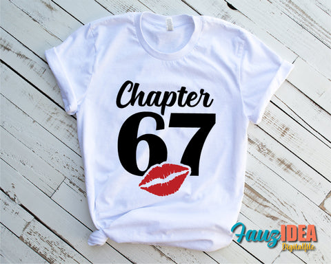 Chapter 67, Fabulous Since 1954, sixty-seven, 67 th, Fabulous Birthday, Kiss svg, Kiss print, Sexy Birthday Svg file. SVG Fauz 