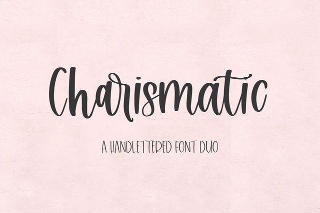 Charismatic Script and Sans Duo Font Beck McCormick 