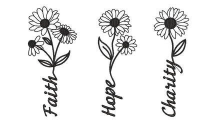 Charity, faith, hope embroidery design Embroidery/Applique DESIGNS ArtEMByNatalia 