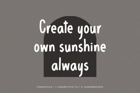 Charleville - Handwritten Font Font Alpaprana Studio 