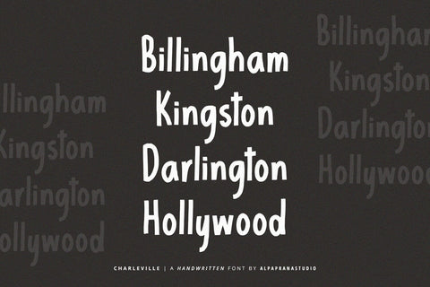 Charleville - Handwritten Font Font Alpaprana Studio 