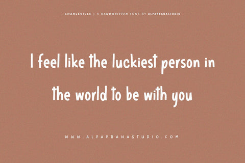 Charleville - Handwritten Font Font Alpaprana Studio 