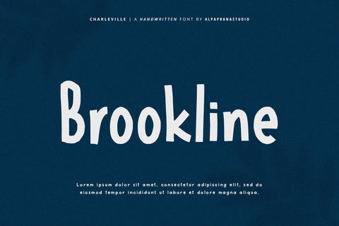 Charleville - Handwritten Font Font Alpaprana Studio 