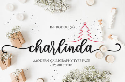charlinda script Font Mrletters 