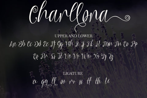Charllona Font Prasetya Letter 