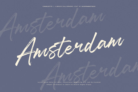Charlotte - Brush Calligraphy Font Font Alpaprana Studio 