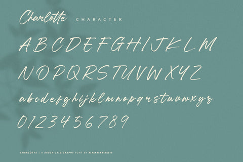 Charlotte - Brush Calligraphy Font Font Alpaprana Studio 