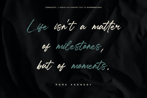Charlotte - Brush Calligraphy Font Font Alpaprana Studio 