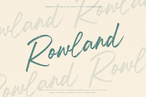 Charlotte - Brush Calligraphy Font Font Alpaprana Studio 