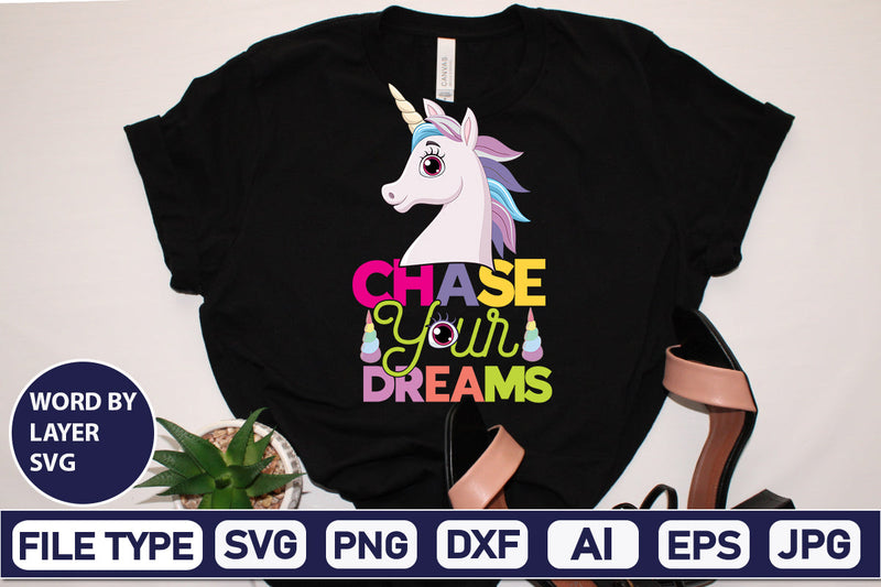 Chase Your Dreams SVG Cut File SVG DesignPlante 503 