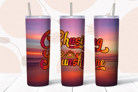 Chasing Sunshine Tumbler Sublimation I 20 Oz Summer Tumbler Sublimation Happy Printables Club 