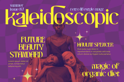 CHASLOW | Groovy Retro Font Font twinletter 