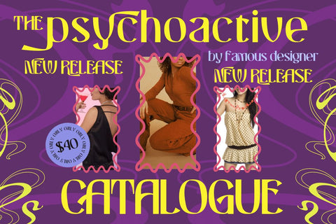 CHASLOW | Groovy Retro Font Font twinletter 