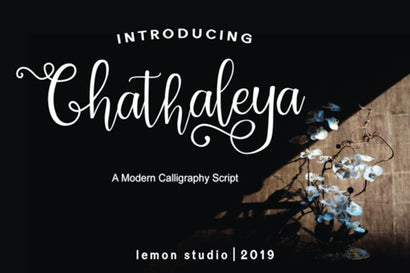 chathaleya Font lemon studio 