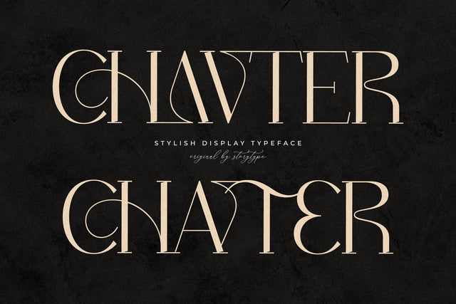CHAVTER Typeface Font Storytype Studio 