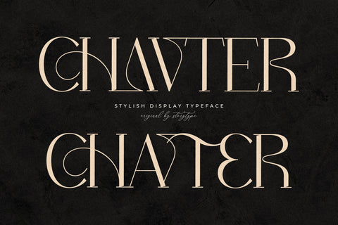 CHAVTER Typeface Font Storytype Studio 