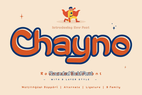 Chayno - Handwriting Font Font twinletter 