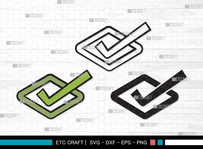 Check Mark SVG Cut File | Tick Mark Svg | Check Box Svg | Cross Mark ...