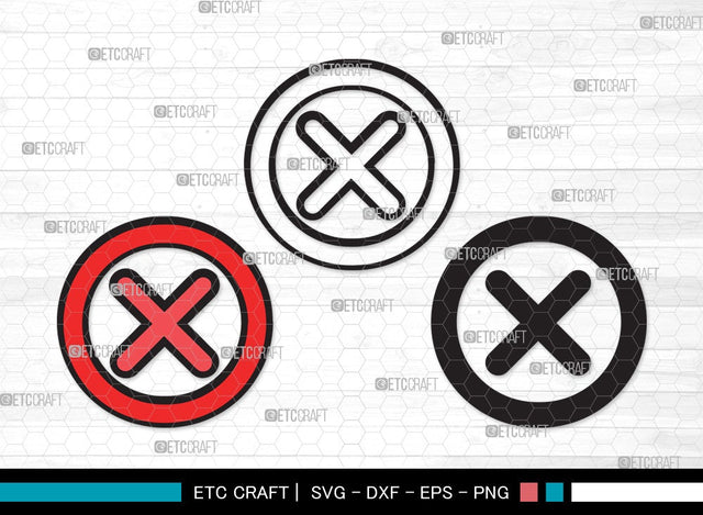 Check Mark SVG Cut File | Tick Mark Svg | Check Box Svg | Cross Mark Svg | Checkbox | Check Mark Clipart SVG ETC Craft 