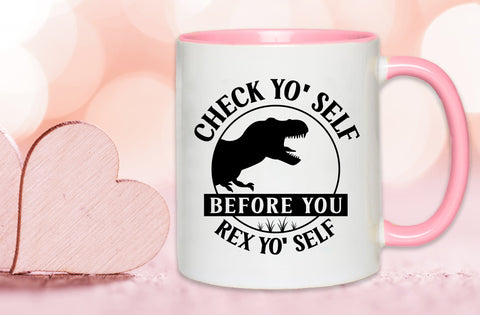 Check Yo' Self Before You' Rex Yo Self, Dinosaur SVG SVG MD mominul islam 