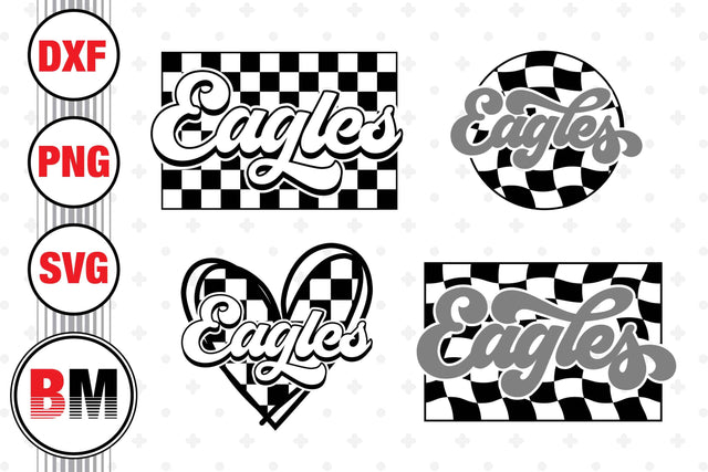 Checkered Eagles SVG, PNG, DXF Files SVG BMDesign 