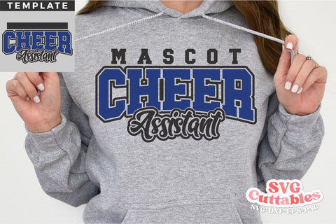 Cheer Assistant svg Cut File - Cheer Template 0071 - svg - eps - dxf - Cheerleader - Megaphone - Silhouette - Cricut - Digital File SVG Svg Cuttables 