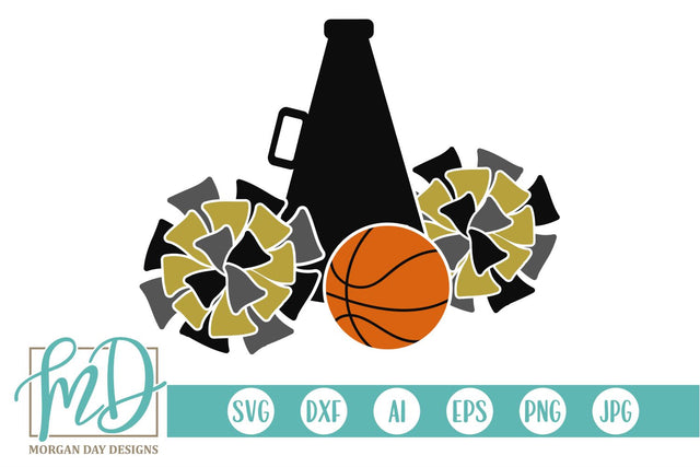 Cheer Basketball SVG Morgan Day Designs 
