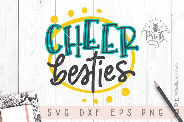 Cheer Besties cut file SVG TheBlackCatPrints 