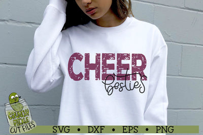 Cheer Besties Distressed SVG Crunchy Pickle 