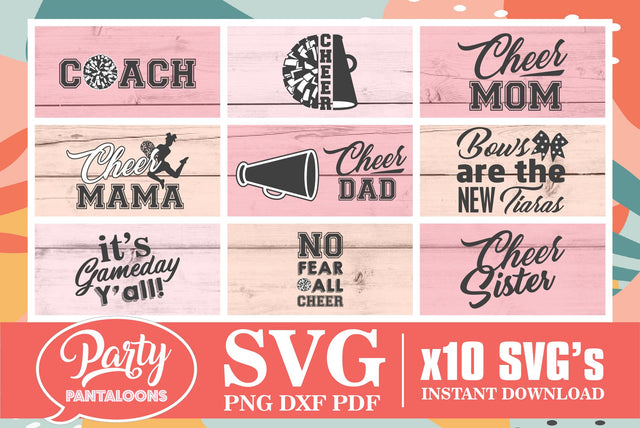 CHEER BUNDLE 02 | cheerleading SVG bundle SVG Partypantaloons 