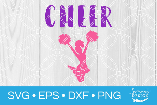 Cheer Cheerleader SVG SavanasDesign 