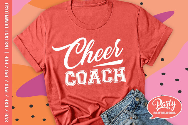 CHEER COACH | cheerleading quote SVG SVG Partypantaloons 