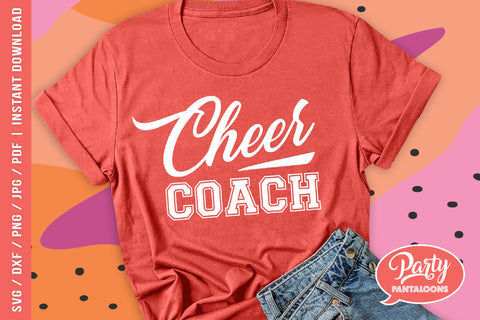 CHEER COACH | cheerleading quote SVG SVG Partypantaloons 