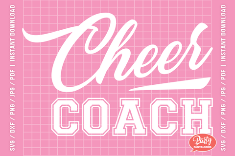 CHEER COACH | cheerleading quote SVG SVG Partypantaloons 