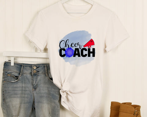 Cheer Coach Sublimation Designs Bundle, 6 Designs, Cheer Coach PNG Files, Cheer Coach Shirt PNG, Cheer Coach Messy Bun PNG Sublimation HappyDesignStudio 