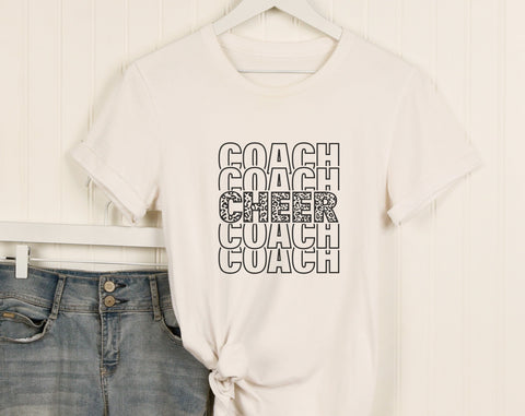 Cheer Coach SVG Bundle, 6 Designs, Cheer Coach SVG, Cheer Coach Messy Bun SVG, This Is What An Awesome Cheer Coach Looks Like SVG, Cheer Coach Leopard SVG SVG HappyDesignStudio 